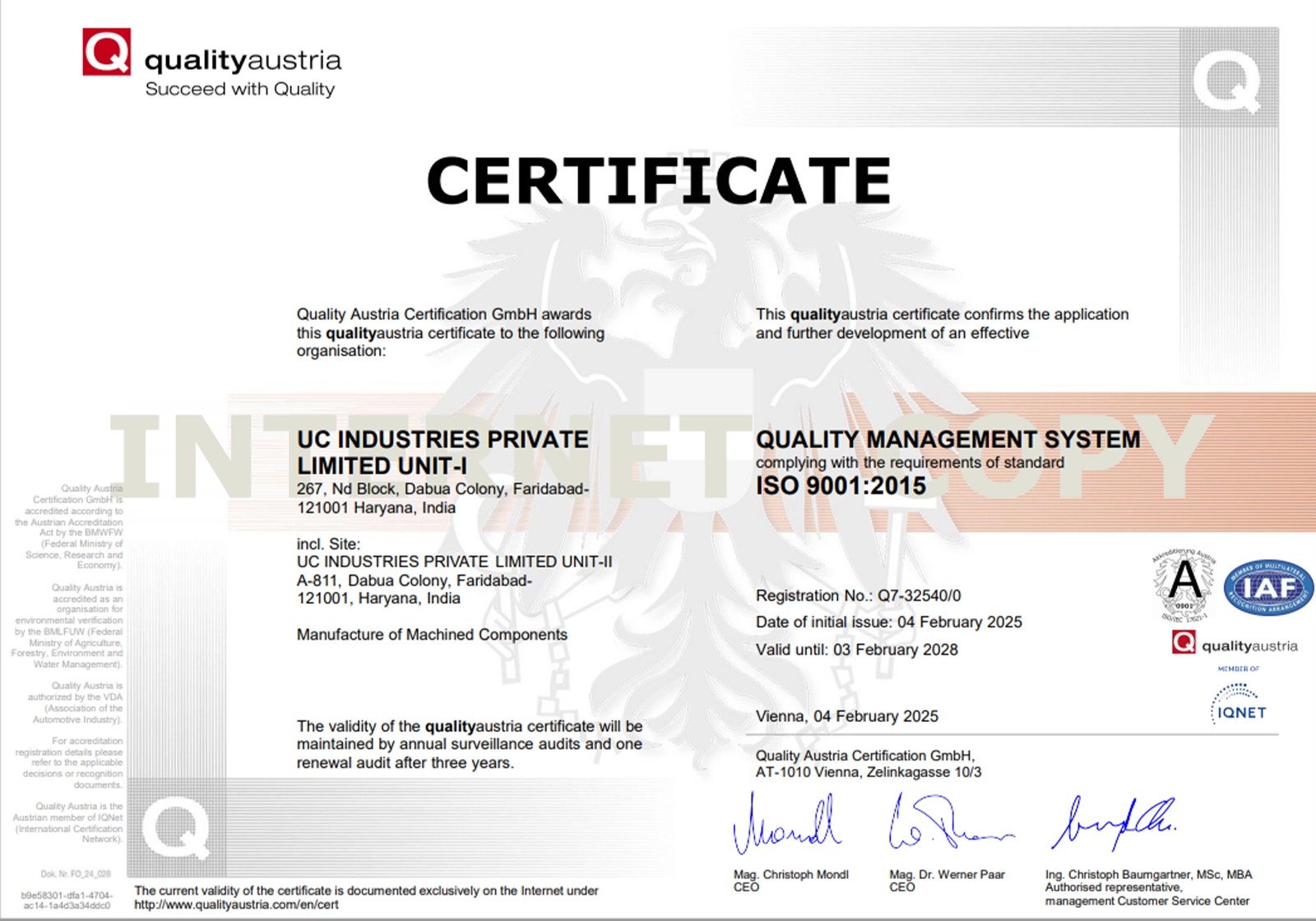 <h2>ISO 9001:2015</h2>
 image
